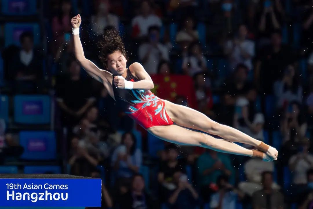 全红婵在比赛中