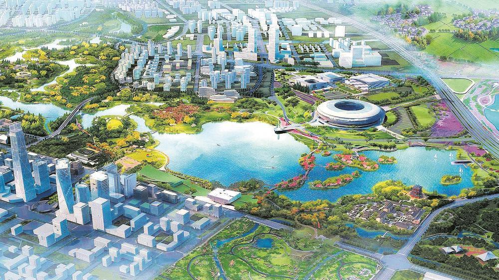 东安湖活力城核心区规划示意图