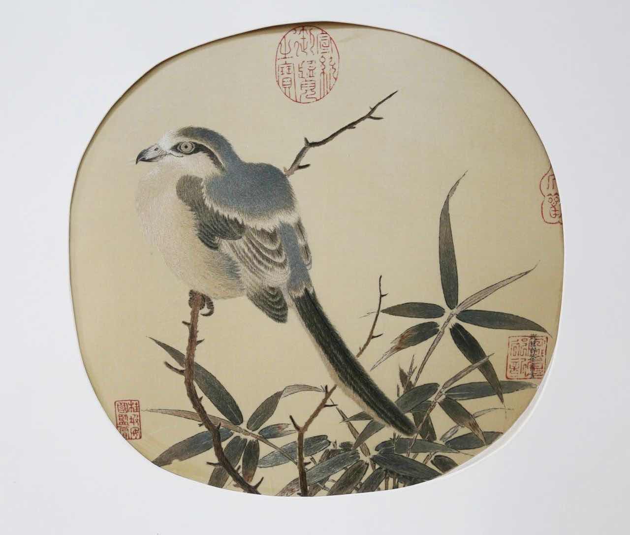 顾绣《竹鸠图》本文图片均为上海监狱局供图