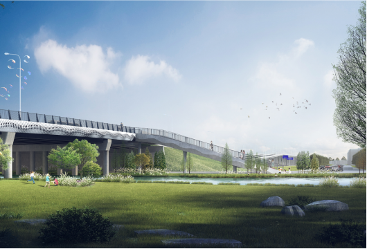 春申塘桥节点效果图