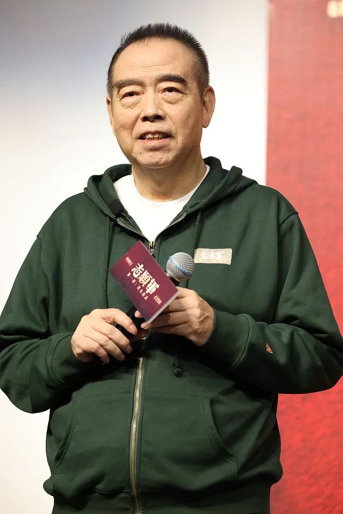 2023年10月9日,上海,导演陈凯歌出席电影《志愿军:雄兵出击》上海大学