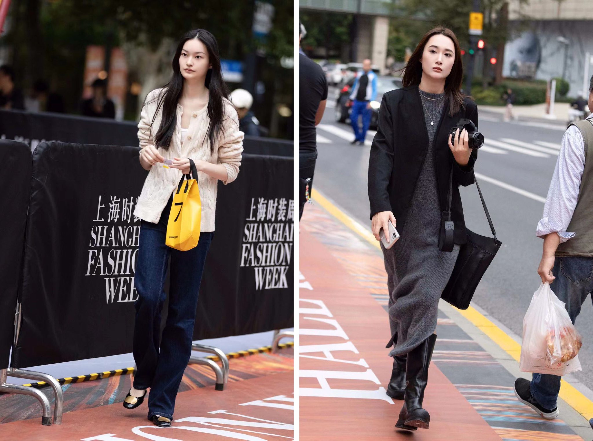 上海时装周场外一瞥,素人和模特儿在街头"撩"人|春夏_新浪财经_新浪网