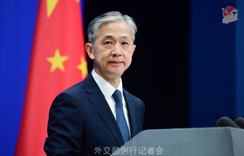 汪文斌 资料图.图源:外交部网站