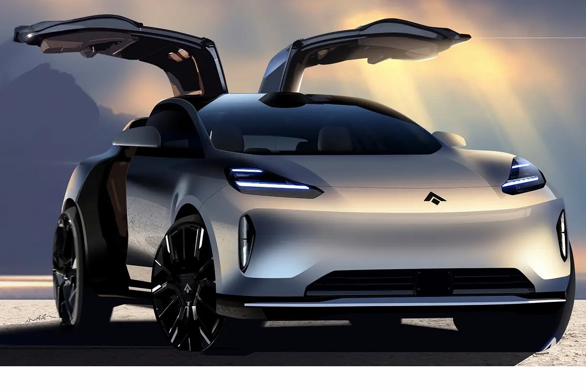 采用鸥翼门设计/有望年内上市 昊铂ht渲染图公布-新浪汽车