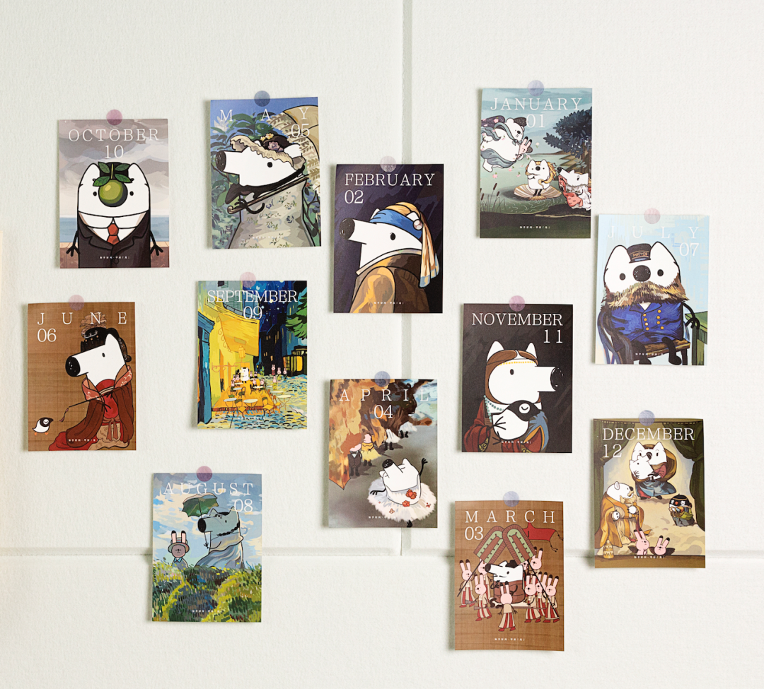 既可以单独取出来变身随行月历,也可喜提一面艺术感满满的装饰海报墙.