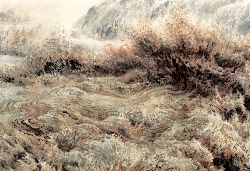 汪观清《黄河之水天上来》(局部)