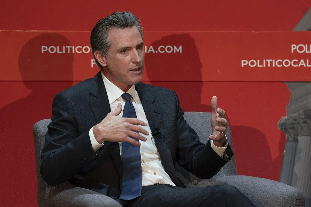 美加州州长纽森&nbsp;资料图