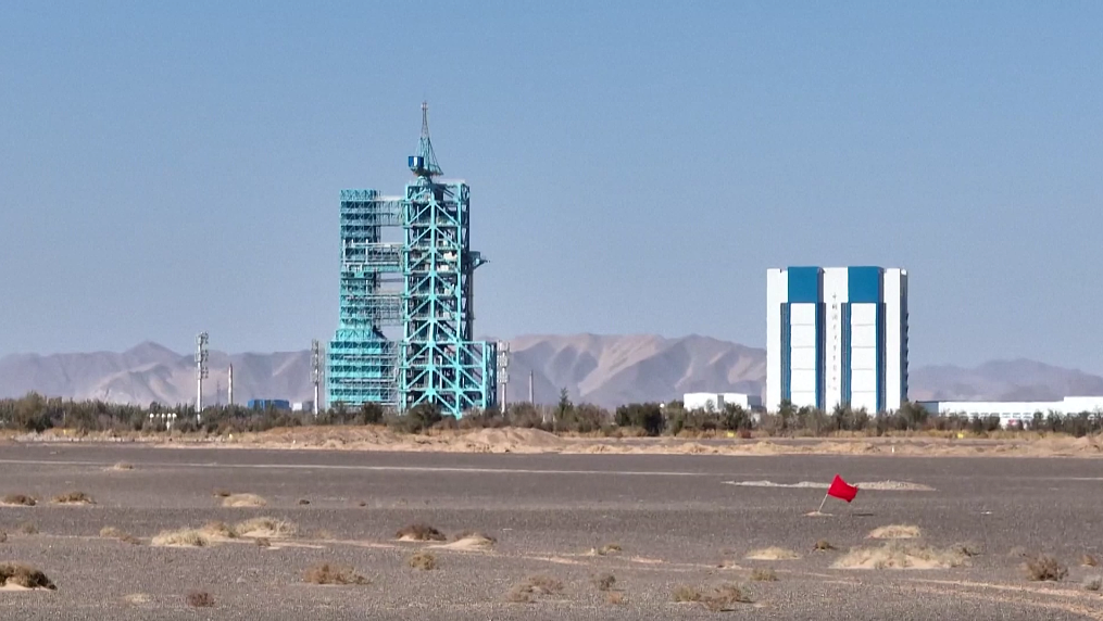 2023年10月23日,酒泉卫星发射中心,神舟十七号载人飞船发射场区组织各