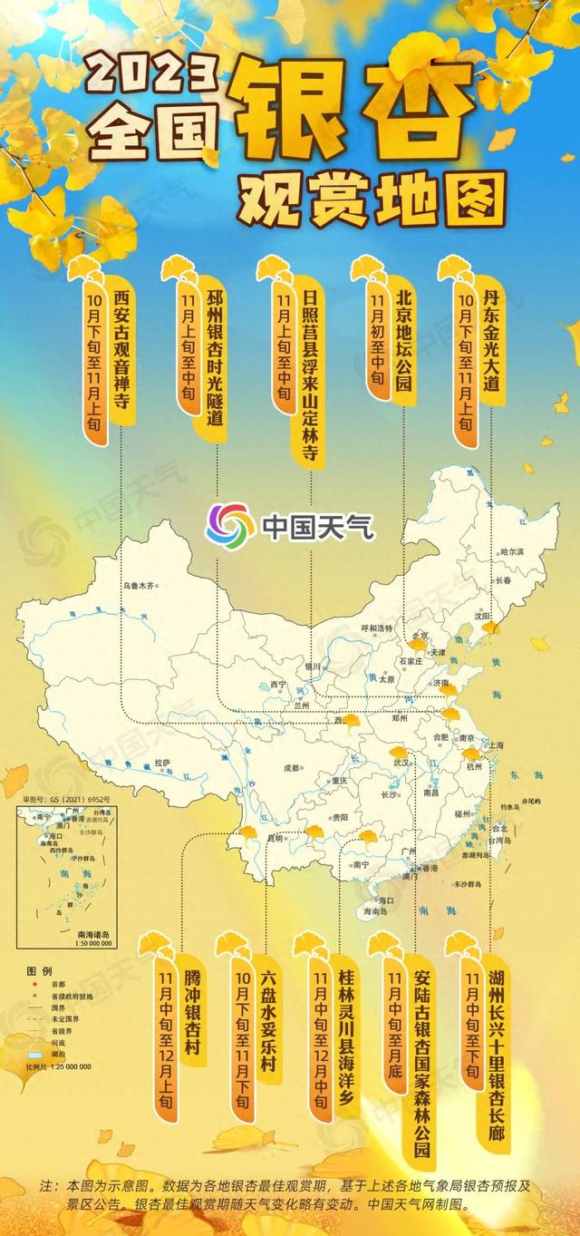 全国银杏观赏地图出炉,十大绝美胜地渐入佳境_新浪财经_新浪网