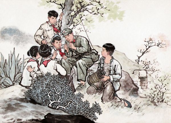 《英雄小八路》中国画彩墨画连环画1963年