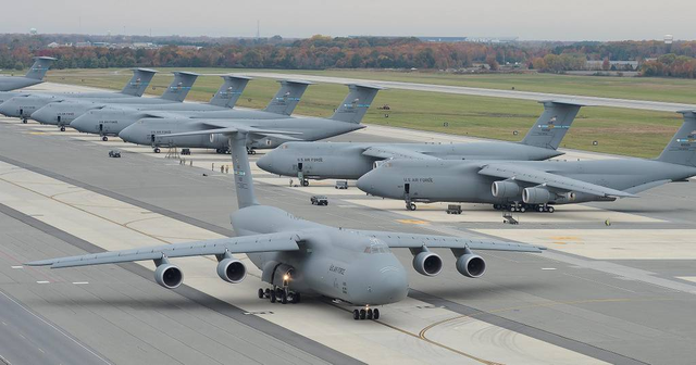 美空军c-5m"超级银河"运输机 资料图 图源:外媒