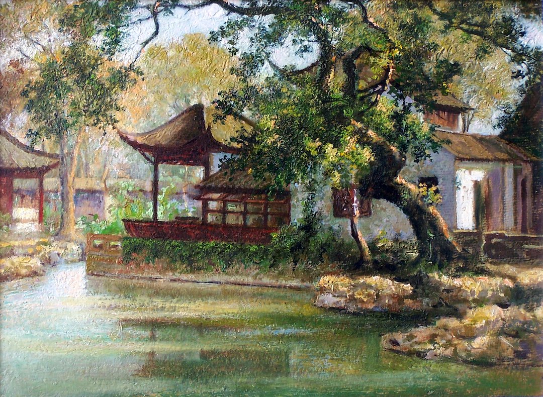 苏州美专创始人朱士杰油画展,重温姑苏老味道|苏州市_新浪财经_新浪网