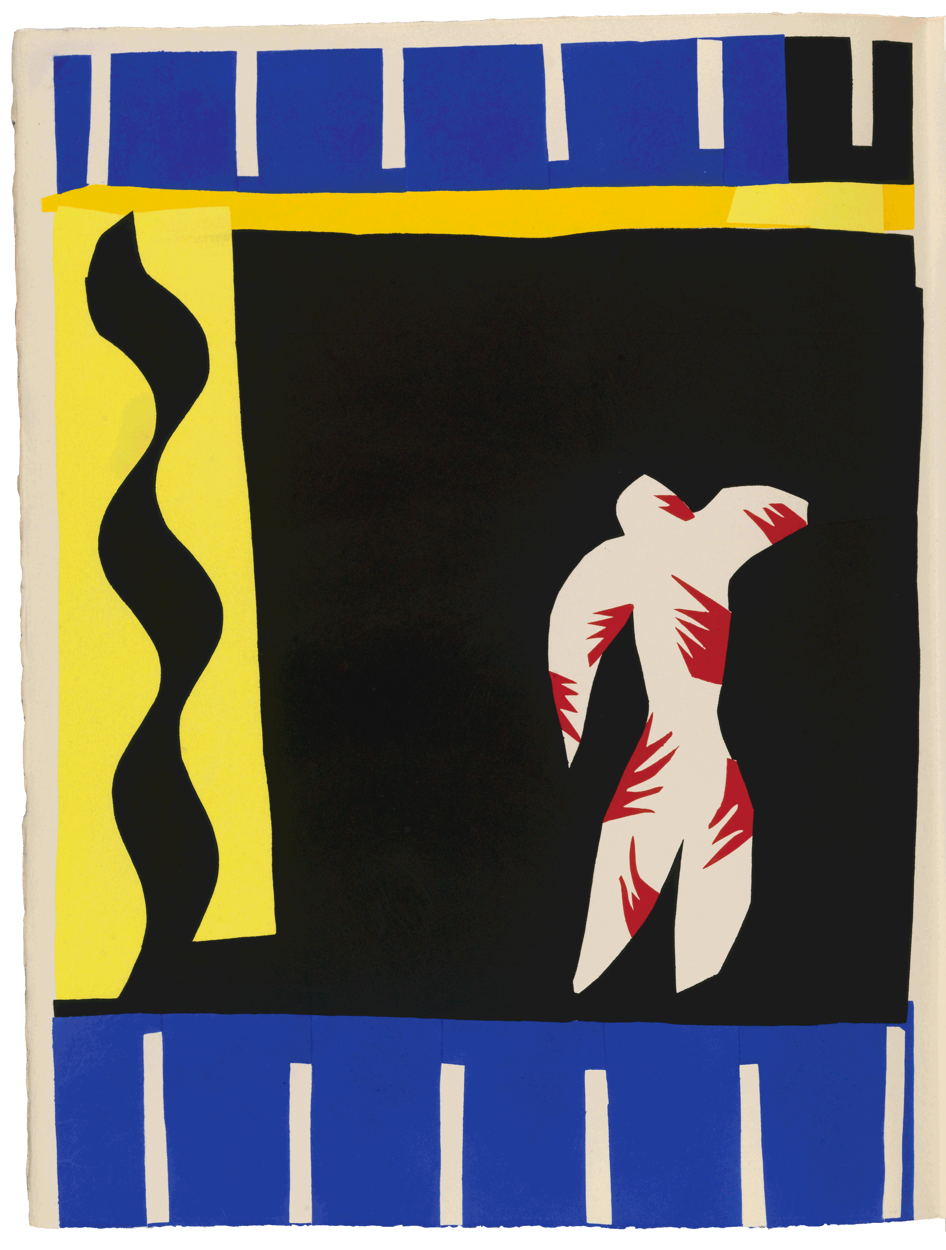 1947,阿诗布纹纸上镂花版版画经常有人(错误地)认为,马蒂斯开始剪纸