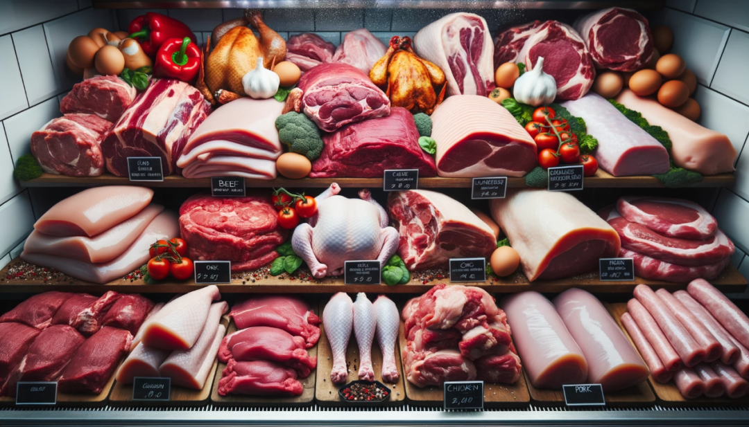 琳琅满目的肉类 图片来源:作者使用 dall-e3 生成
