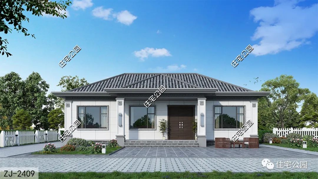 10套一层农村小平房,功能齐全造价低,一套比一套美(2373~2414)|建筑