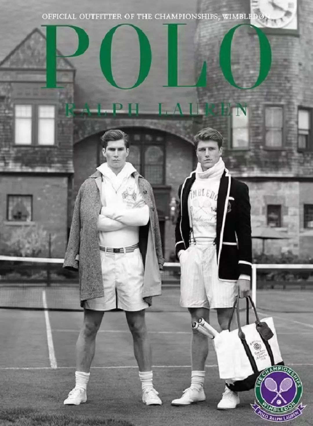 图源：拉夫劳伦早年的lookbook，也用网球和城堡凸显“贵族”“成功”气质。