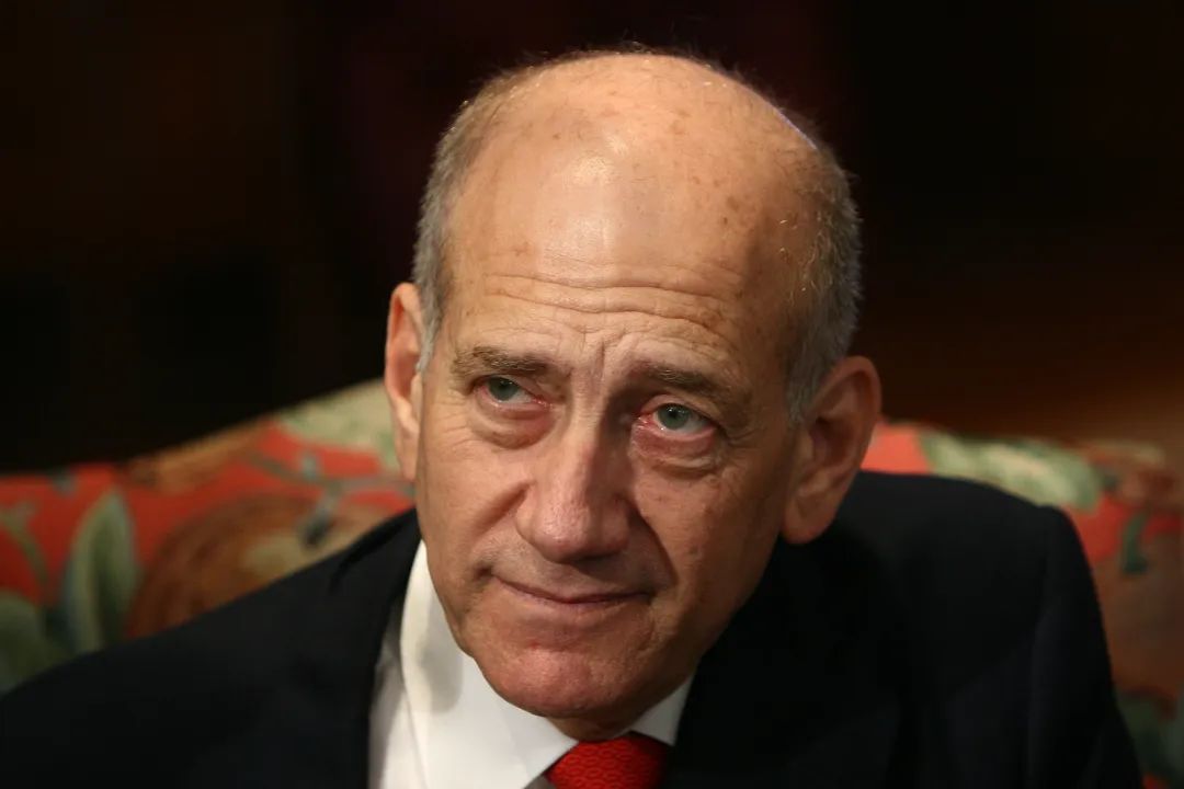 以色列前总理埃胡德·奥尔默特,图自视觉中国