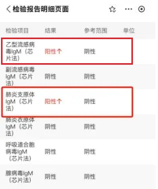 乙流和肺炎支原体叠加感染结果孩子的血象报告显示为:到社区卫生服务