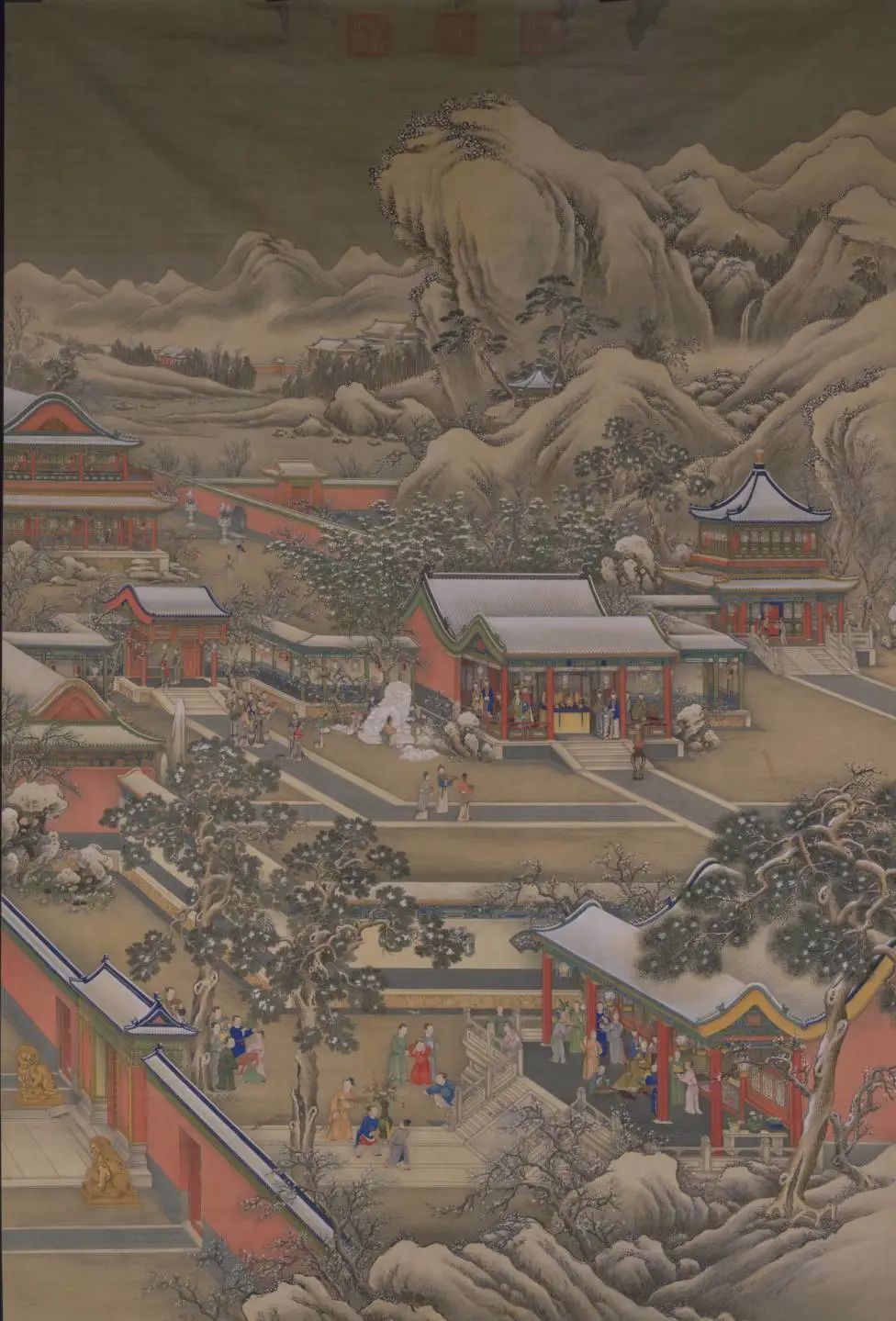 图七〕 清佚名 《岁朝图》&nbsp;故宫博物院藏