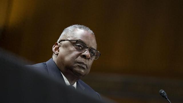 美国国防部长奥斯汀 澎湃影像 资料图