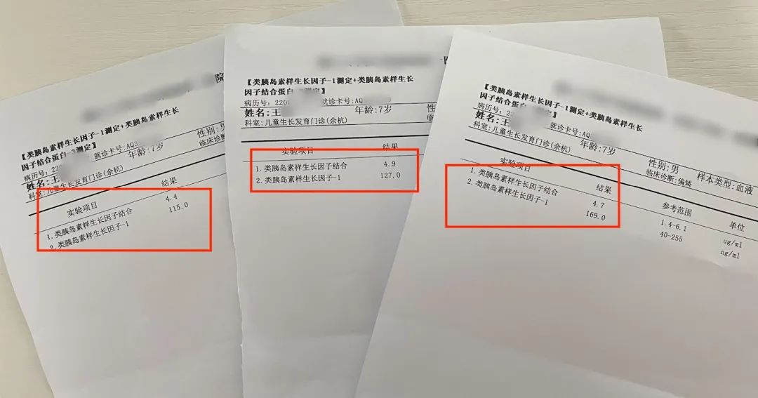 豆豆的胰岛素样生长因子检查单