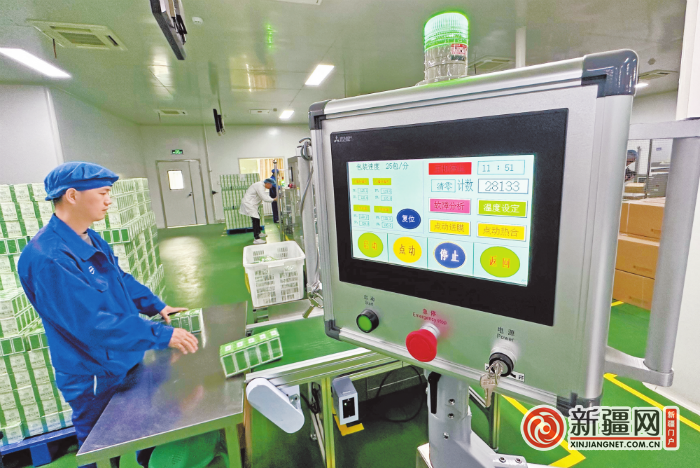 在新疆维吾尔药业有限责任公司综合制剂车间，员工在忙碌生产中。（本网资料图片）