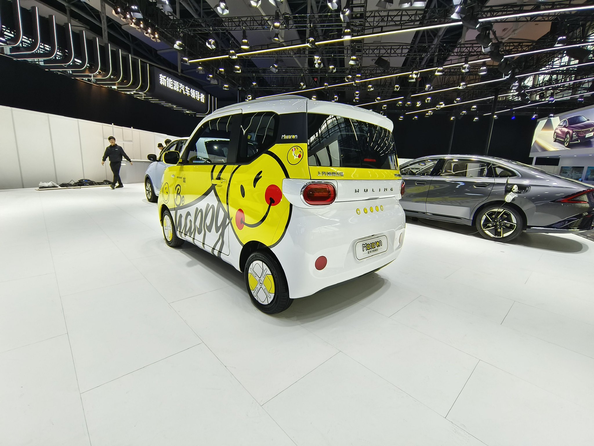 2023广州车展探馆五菱宏光miniev第三代马卡龙