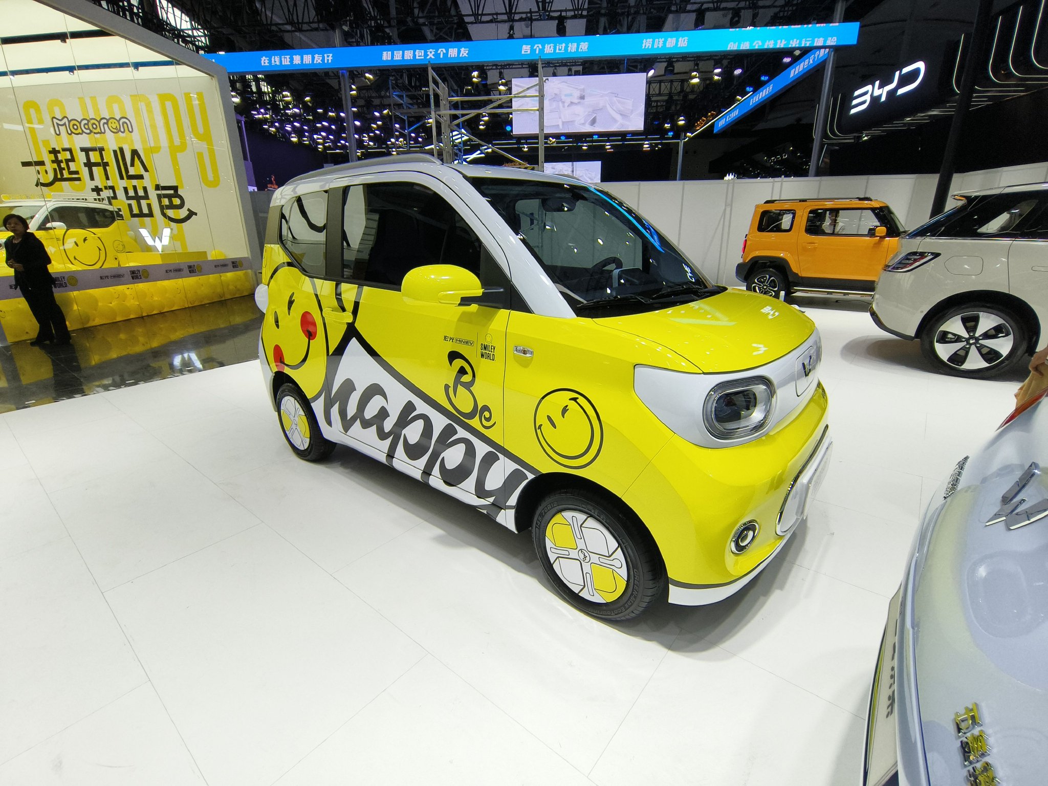2023广州车展探馆五菱宏光miniev第三代马卡龙