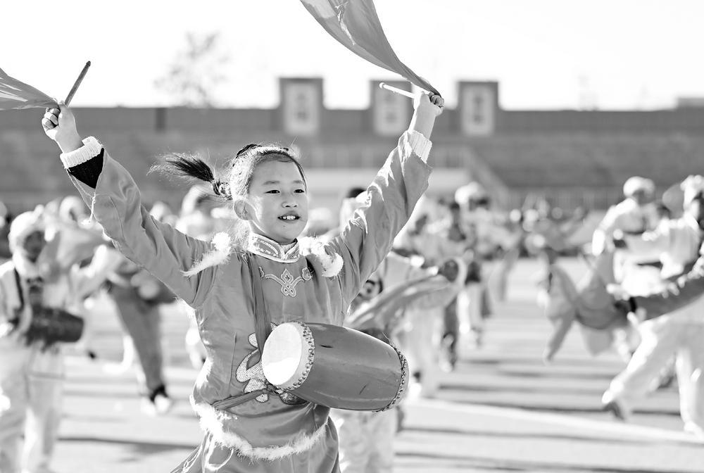 安塞腰鼓跃动大课间
