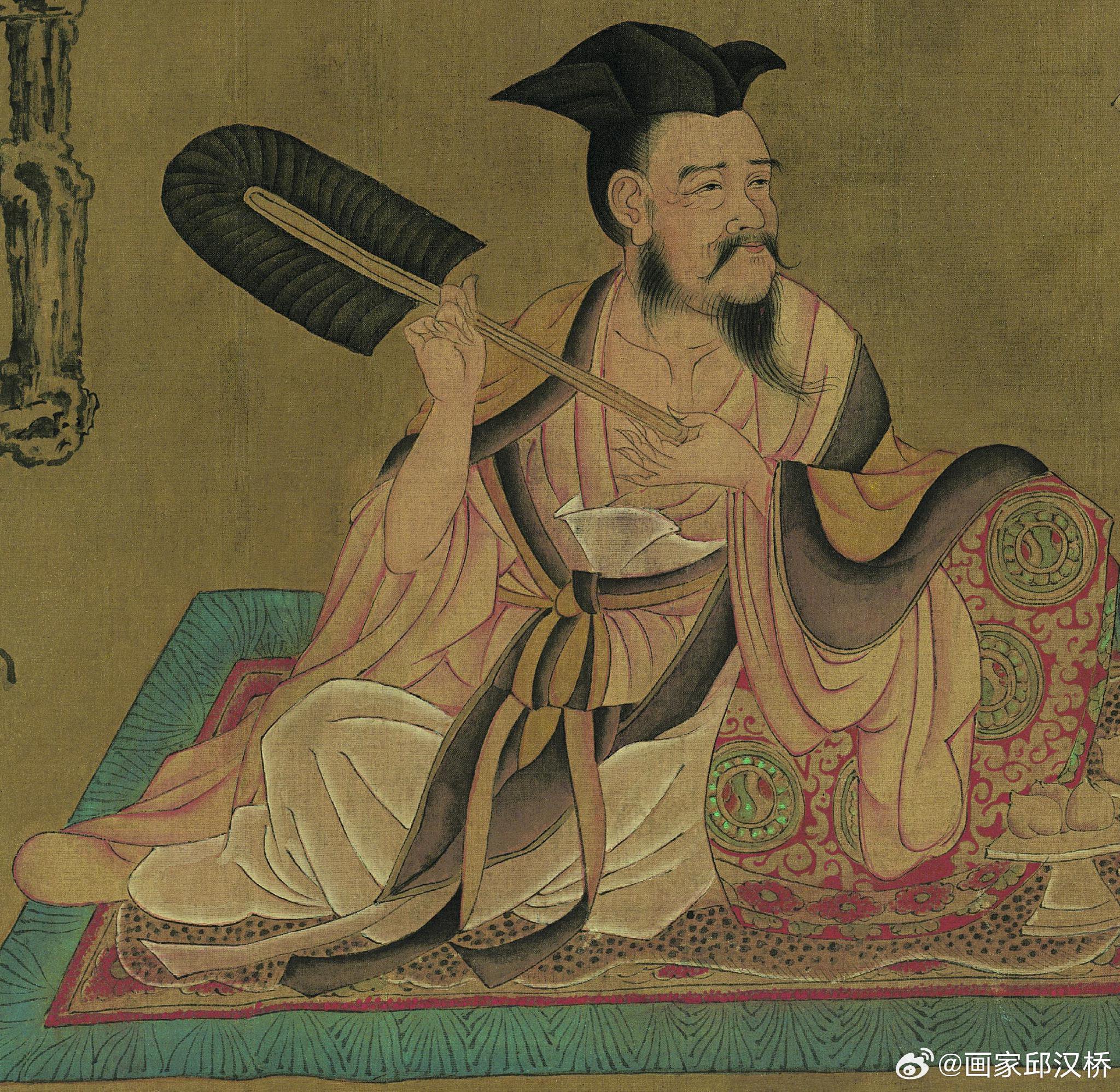 《高逸图》,唐代,孙位,绢本设色,纵45.2厘米,横168.7厘米……|唐代|高逸图|绢本
