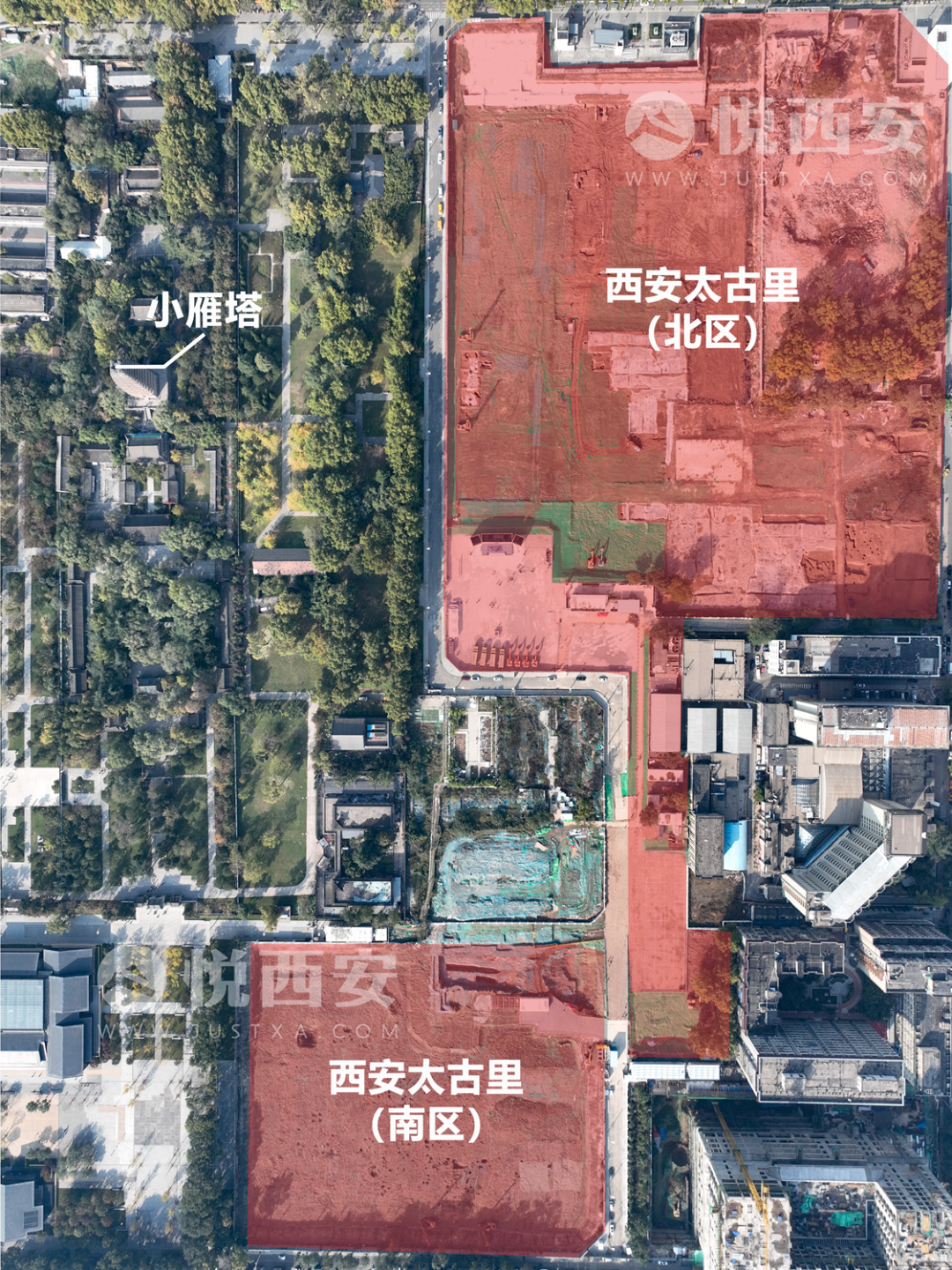 令太古方面更为看重的,无疑还是片区内拥有世界文化遗产小雁塔,始建于
