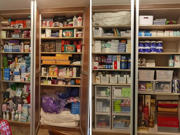 收纳前后对比图 / 受访者供图