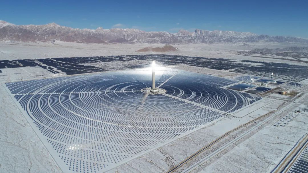 全国首个达产的光热电站——青海中控德令哈50mw塔式熔盐储能光热
