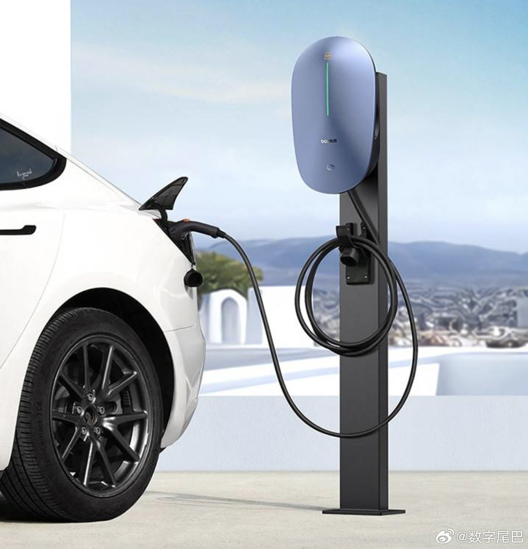 倍思也出了款汽车充电桩哦,用上氮化镓技术