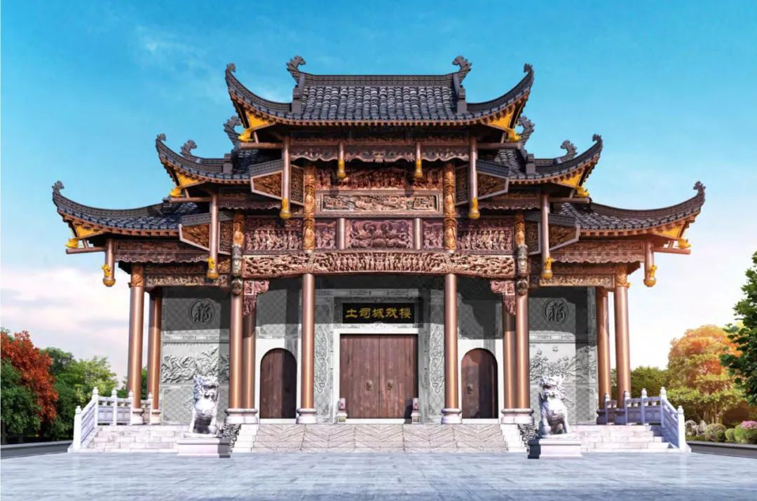 土司城戏楼效果图.