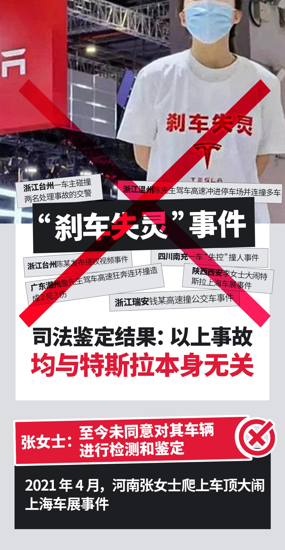 特斯拉刹车失灵事件核心成员被判道歉