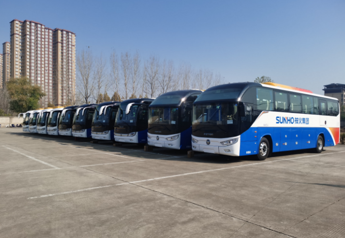 首次批量交付的bj6117纯电动城间客车,还新增了bj6122和bj6816车型