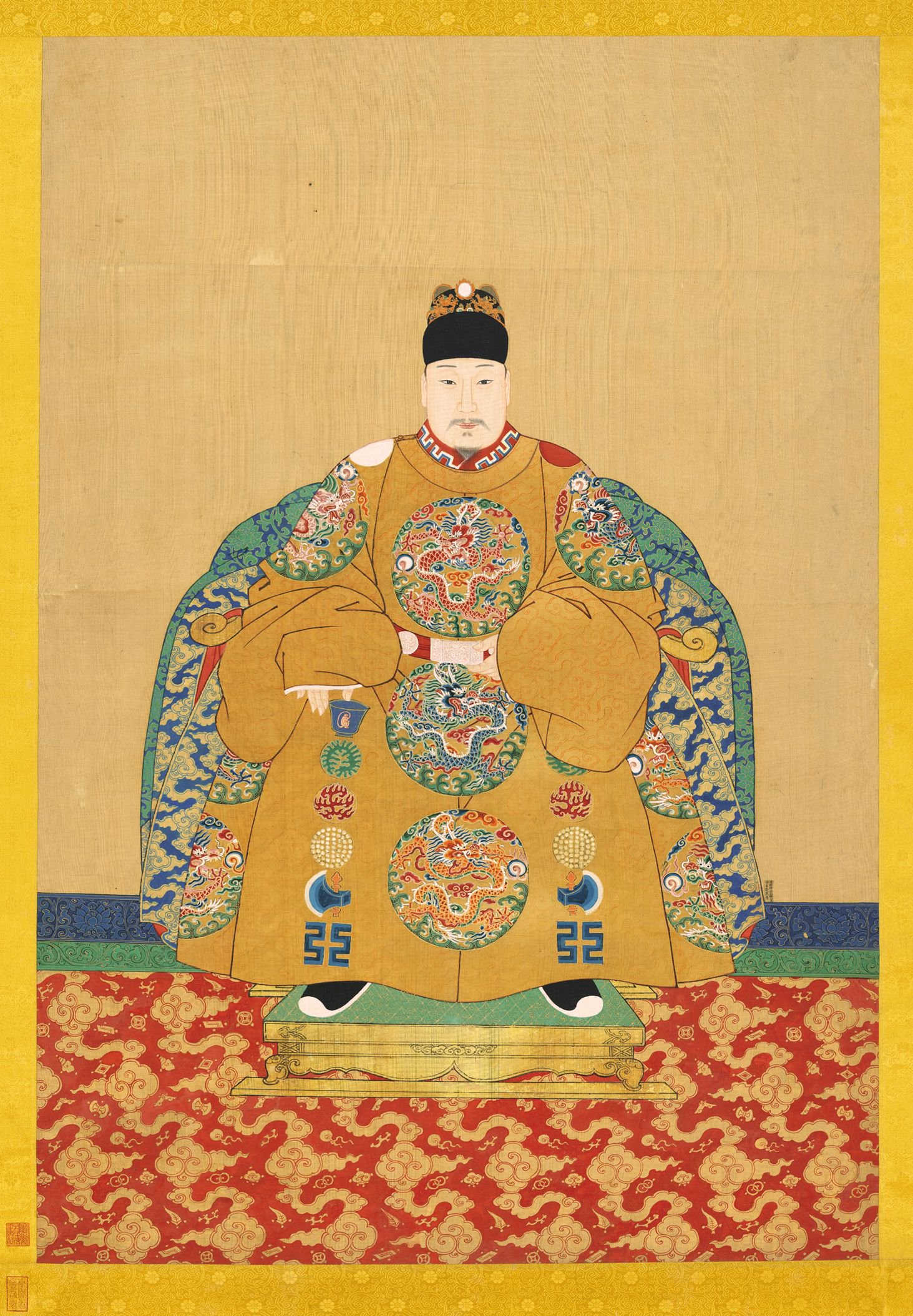 1 台北故宫博物院藏神宗显皇帝御容(万历皇帝坐像)