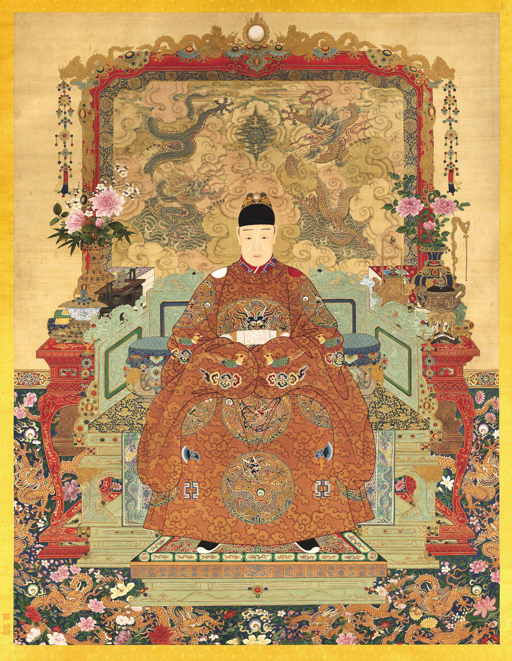 2 台北故宫博物院藏熹宗悊皇帝御容(天启皇帝坐像)