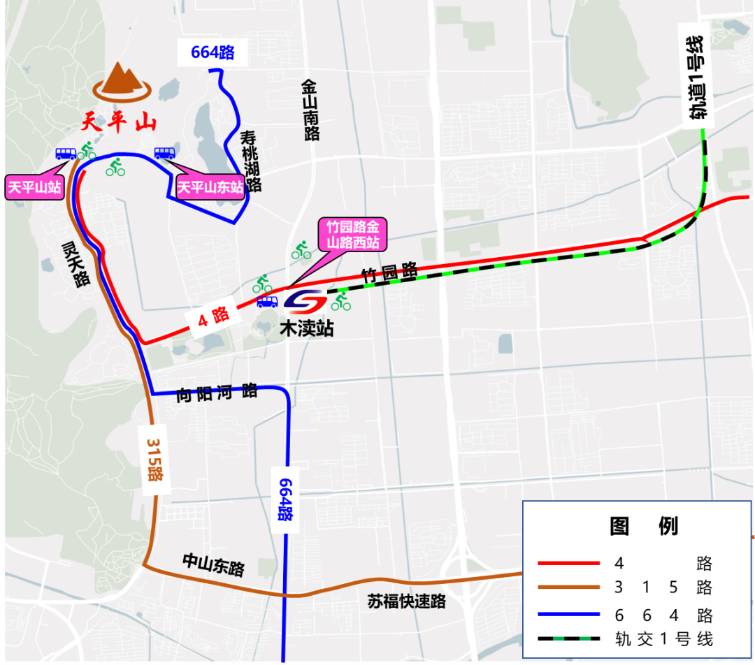 天平山红枫节公共交通线路图
