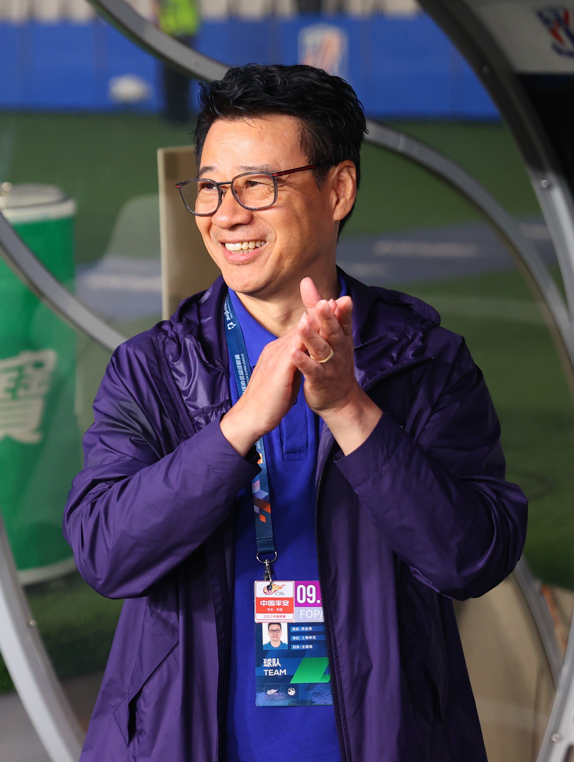 申花主帅吴金贵.资料图