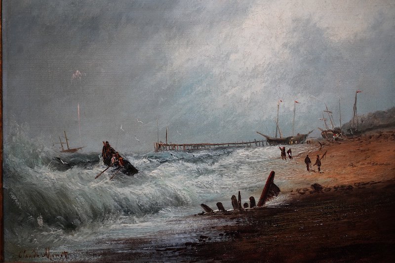 奥斯卡-克劳德·莫奈《圣阿德雷斯的暴风雨》&nbsp