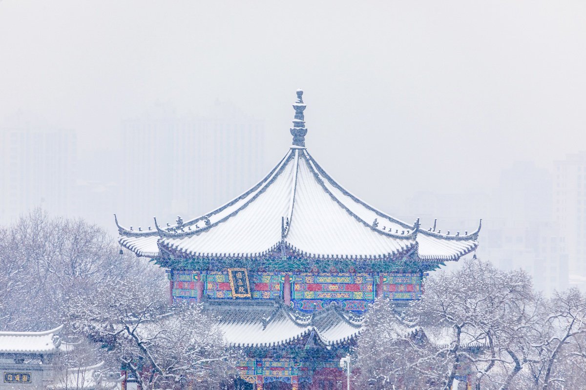 11月26日,吉林省吉林市,北山风景区冬季雪景.