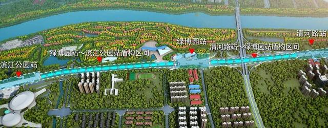 南京地铁9号线一期绿博园站主体完工 扬子江大道主路双线恢复通车