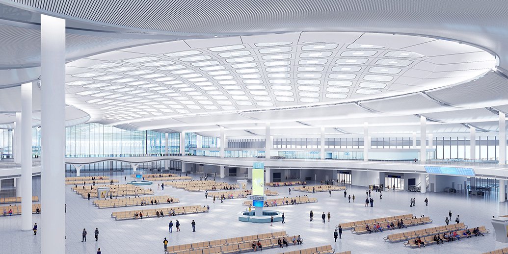 松江南站设计效果图.