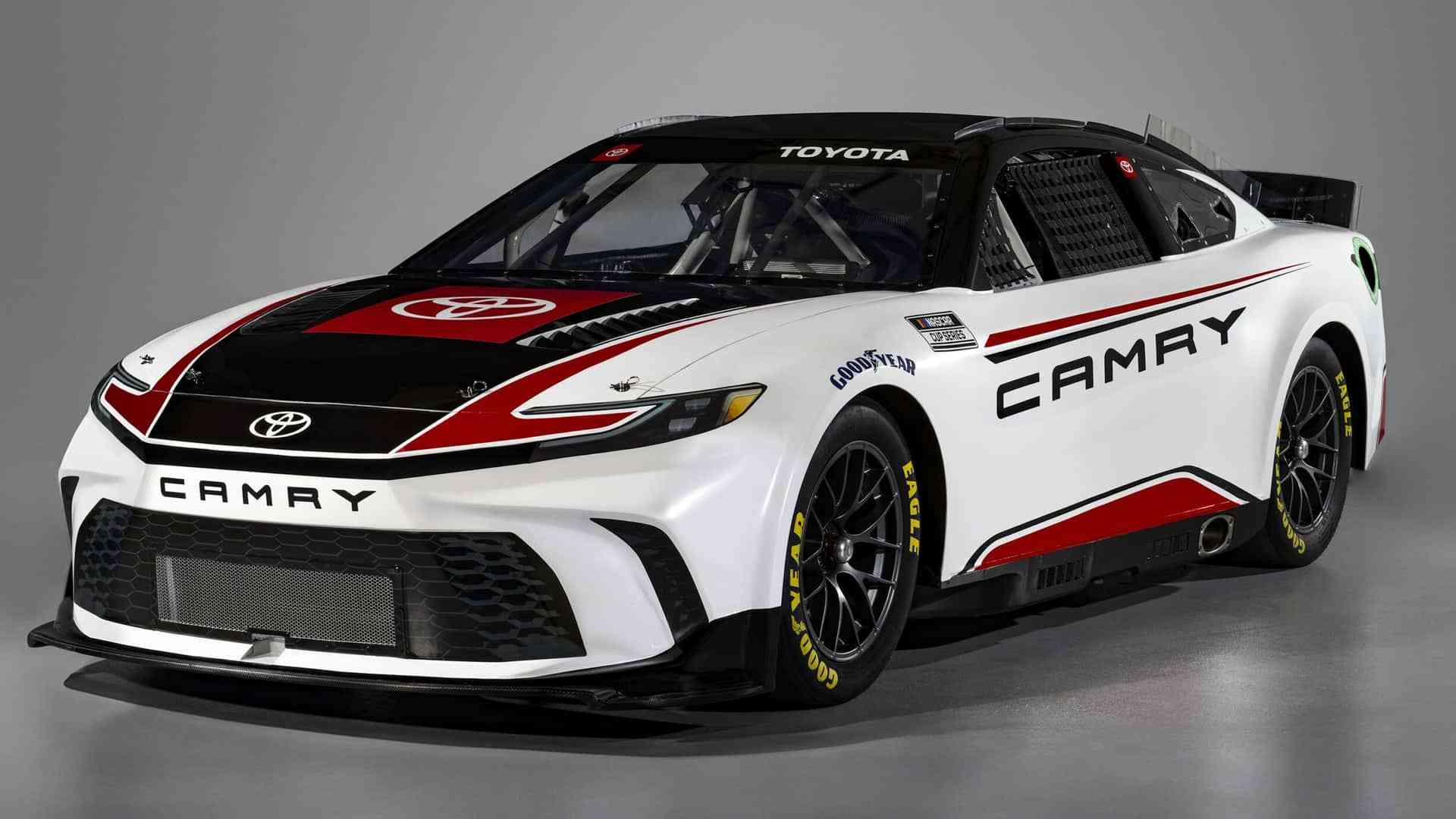 黑白红三色涂装凯美瑞nascar赛车官图发布