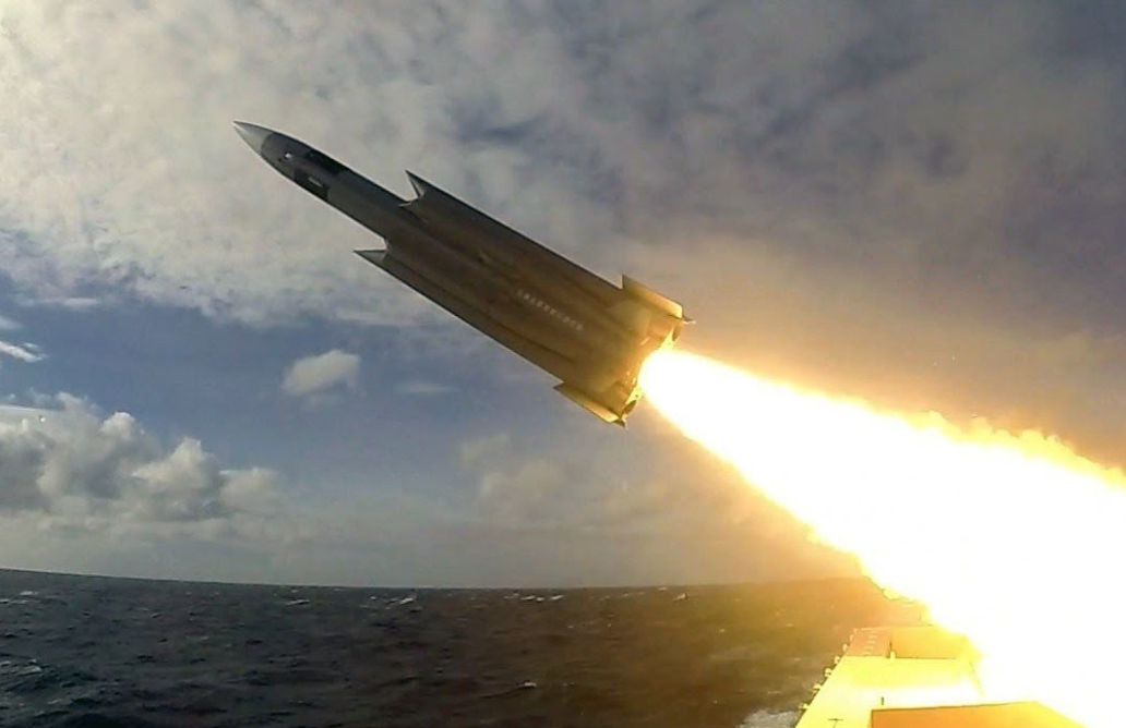 "擎天"超音速巡航导弹很可能是"雄风-3"导弹的放大版,图为"雄风-3"