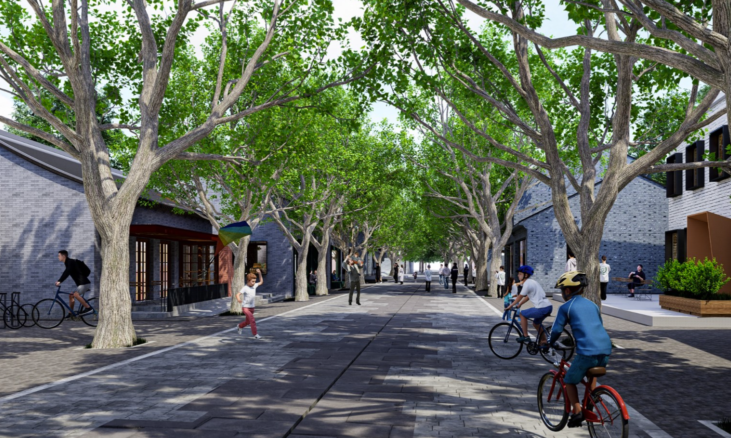 长辛店大街景观效果图