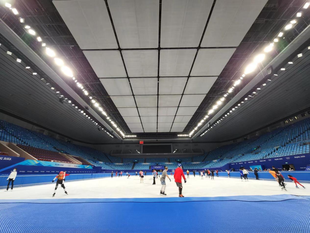 首都体育馆内部(图/戚梦颖)
