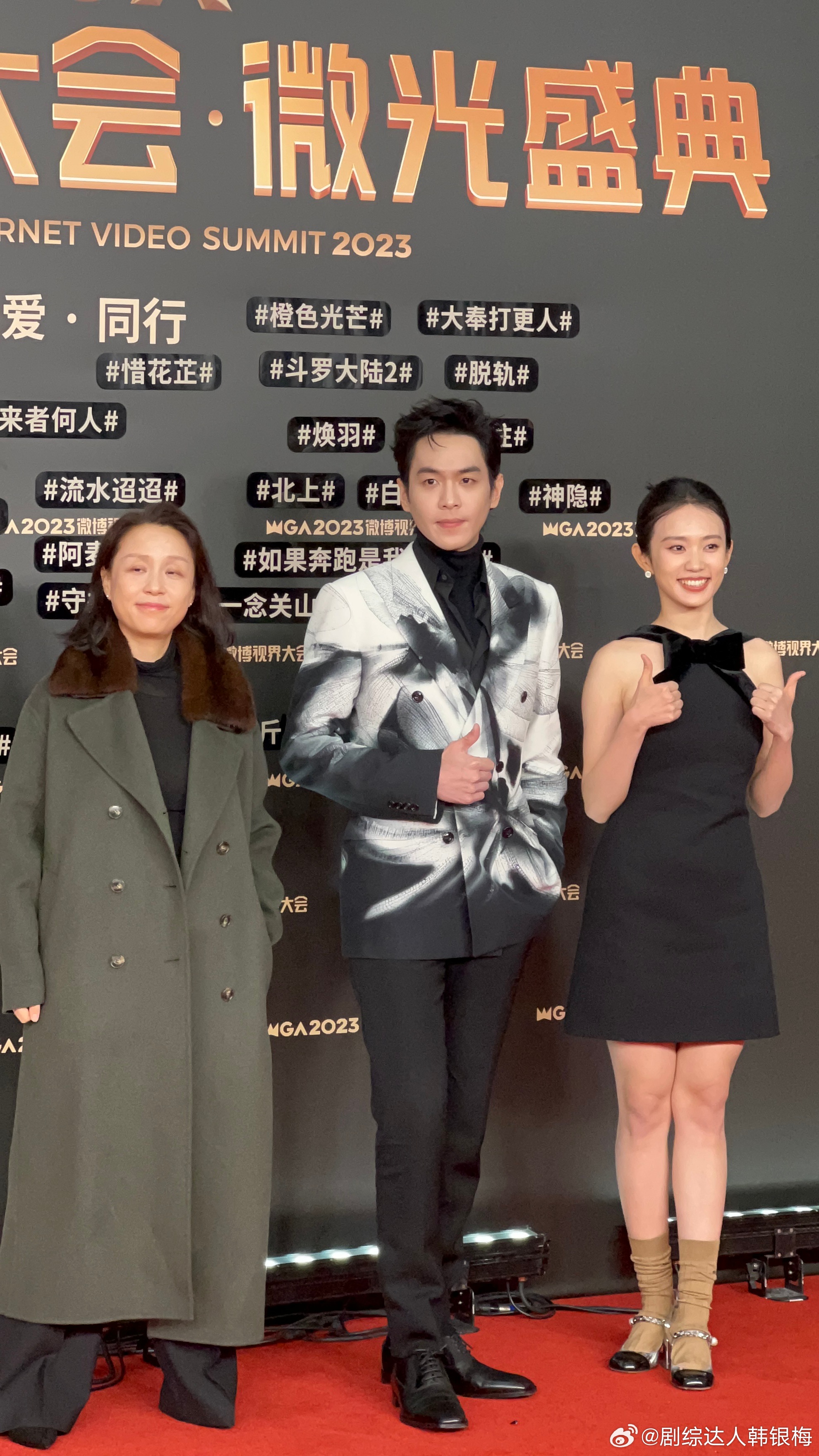 微博视界大会,龙丹妮穿着军大衣走红毯!还得是你|龙丹妮_新浪新闻
